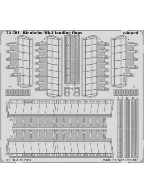 Eduard - Blenheim Mk.I landing flaps for Airfix 