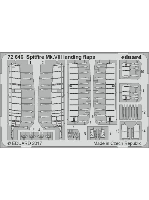 Eduard - Spitfire Mk.VIII landing flaps for Eduar 