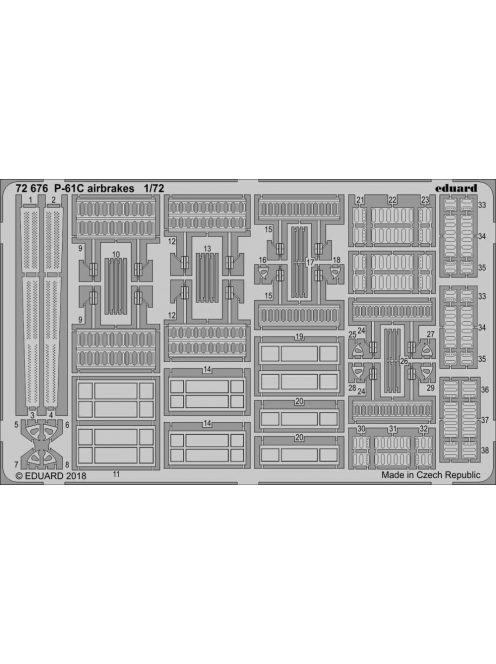 Eduard - P-61C airbrakes for Hobby Boss 