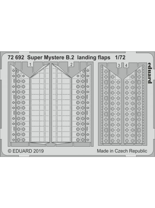 Eduard - Super Mystere B.2 landing flaps f.Special Hobby 