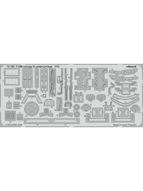 Eduard - F-35B canopy & undercarriage for Italeri