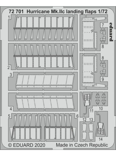 Eduard - Hurricane Mk.IIc landing flaps for Arma Hobby