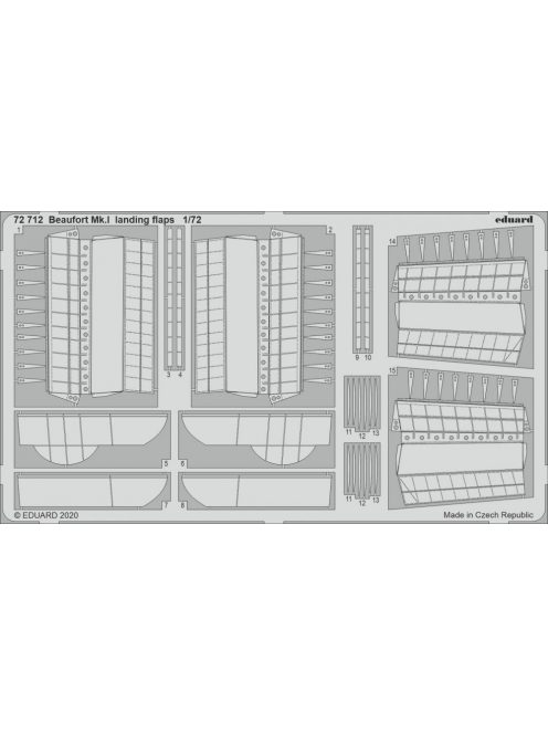 Eduard - Beaufort Mk.I landing flaps for Airfix