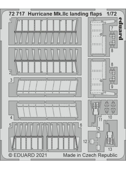 Eduard - Hurricane Mk.IIc landing flaps for ZVEZDA