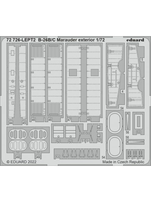 Eduard - B-26B/C Marauder exterior for HASEGAWA / HOBBY 2000