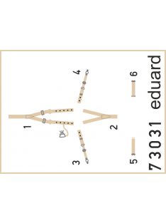 Eduard - Defiant Mk.I seatbelts SUPERFABRIC f.Air 