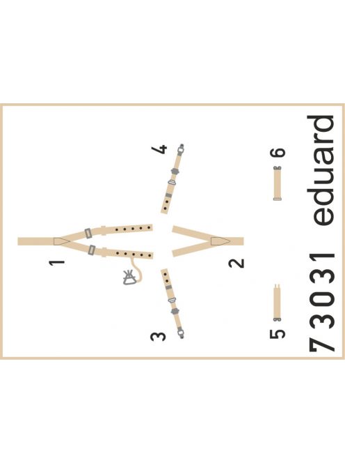 Eduard - Defiant Mk.I seatbelts SUPERFABRIC f.Air 