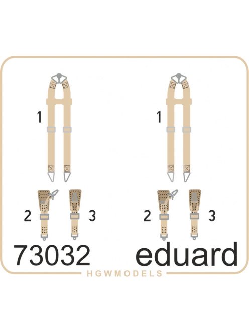 Eduard - Seatbelts Luftwaffe WWII bombers SUPERFA 