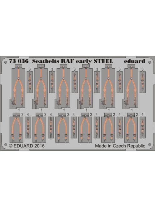 Eduard - Seatbelts RAF early STEEL 