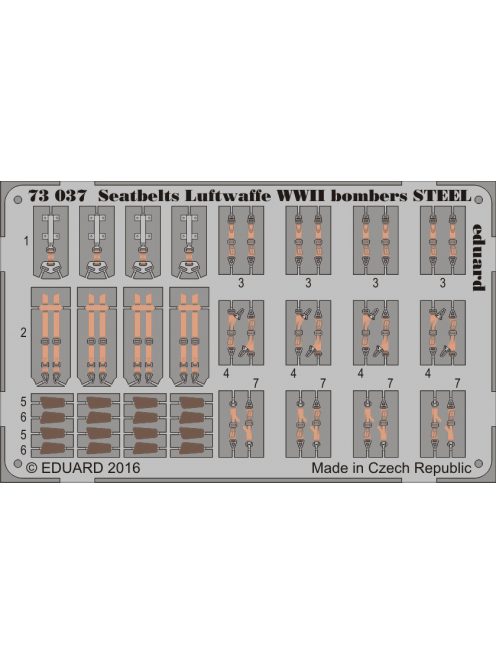 Eduard - Seatbelts Luftwaffe WWII bombers STEEL 