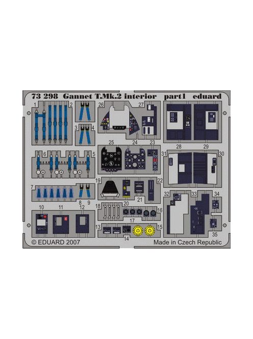Eduard - Gannet T.Mk.2 interior for Trumpeter