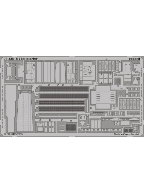 Eduard - B-25H interior self adhesive for Hasegawa