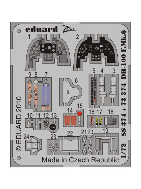 Eduard - DH-100 F.Mk.6 for Amodel 