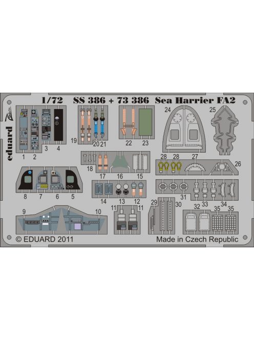 Eduard - Sea Harrier FA2 S.A. for Airfix 