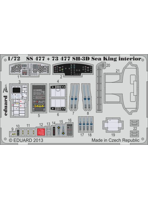 Eduard - SH-3D Sea King interior S.A. f.CyberHobb 