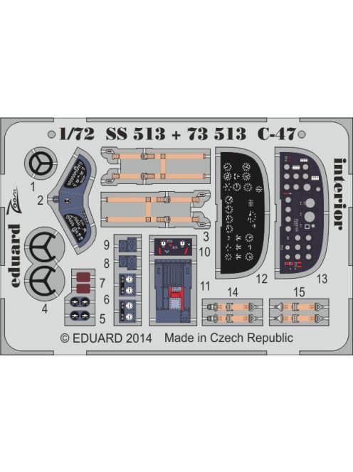 Eduard - C-47 inerior S.A. for Airfix 