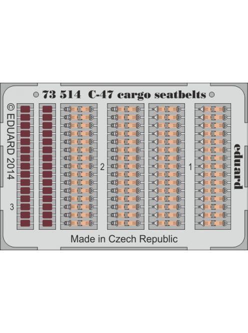 Eduard - C-47 cargo seatbelts for Airfix 