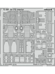 Eduard - B-17G cockpit interior for Airfix 