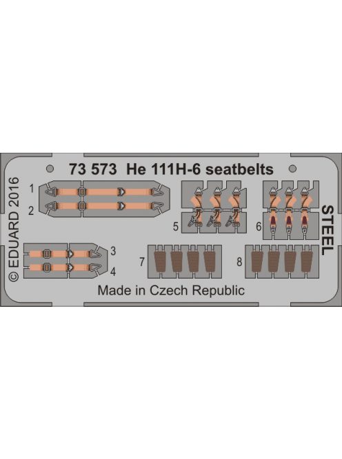 Eduard - He 111H-6 seatbelts STEEL for Airfix 