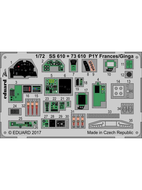 Eduard - P1Y Frances/Ginga for Hasegawa 