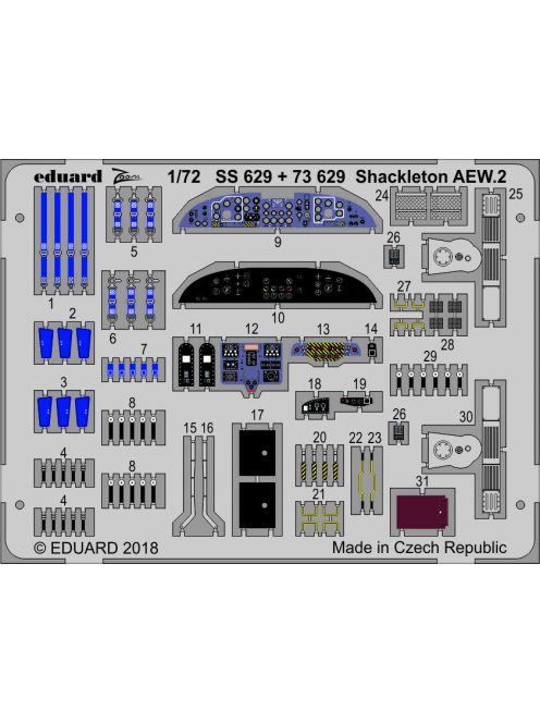 Eduard - Shackleton AEW.2 cokpit interior f.Airfi 