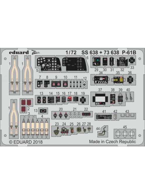 Eduard - P-61B interior for Hobby Boss 