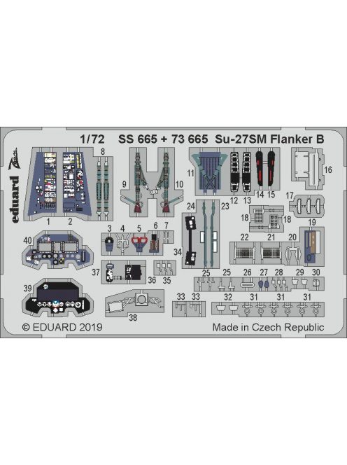 Eduard - Su-27SM Flanker B for Zvezda 