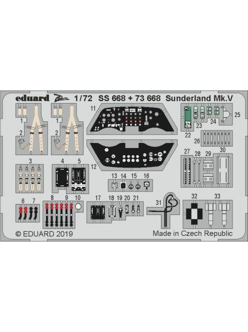 Eduard - Sunderland Mk.V interior f.Special Hobby 