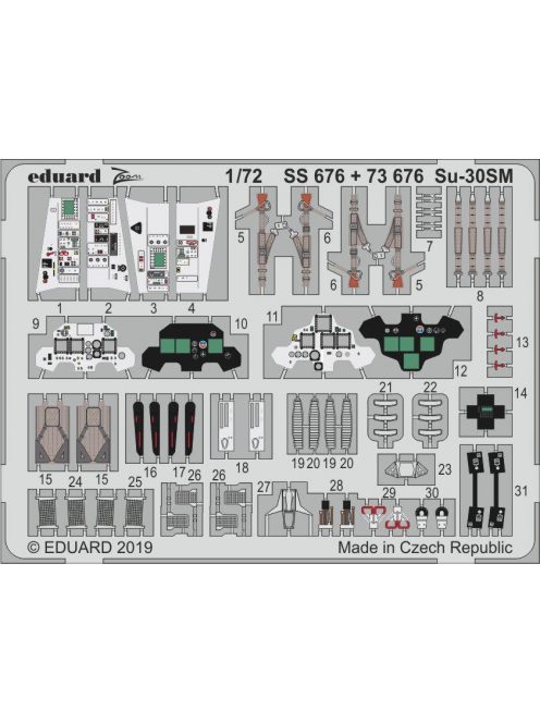 Eduard - Su-30SM for Zvezda 