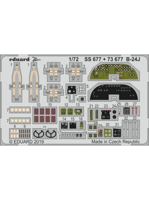 Eduard - B-24J interior for Hasegawa 