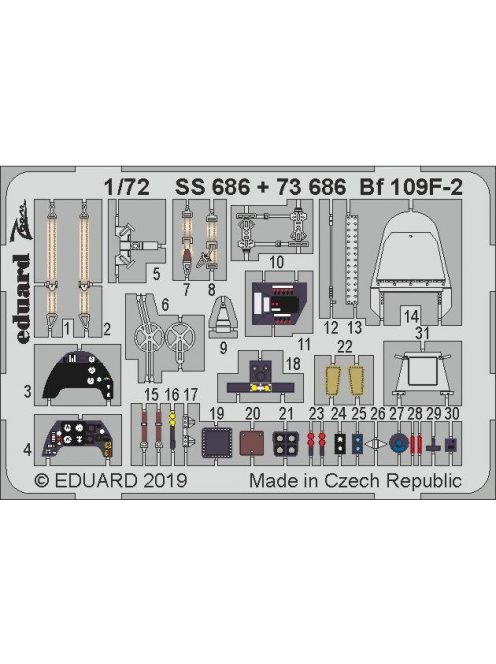 Eduard - Bf 109F-2 for Revell 