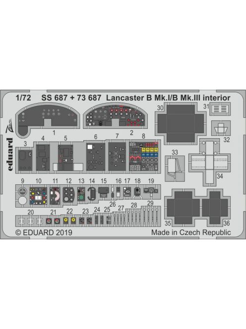 Eduard - Lancaster B Mk.I/B Mk.III interior for Airfix 