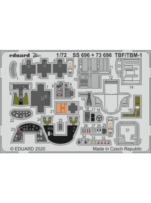 Eduard - TBF/TBM-1 Avenger for Hasegawa 