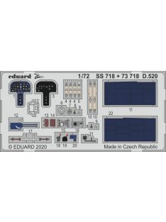 Eduard - D.520 for Hasegawa
