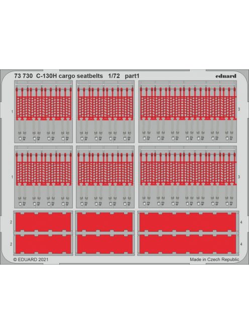 Eduard - C-130H cargo seatbelts for Zvezda