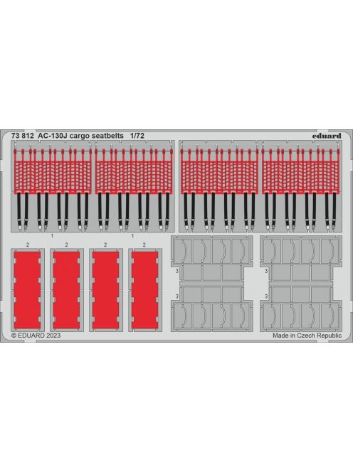Eduard - AC-130J cargo seatbelts 1/72 ZVEZDA