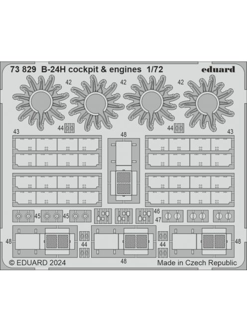 Eduard - B-24H cockpit & engines 1/72