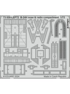 Eduard - B-24H nose & radio compartment 1/72