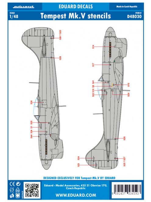 Eduard - Tempest Mk.V stencils for Eduard 