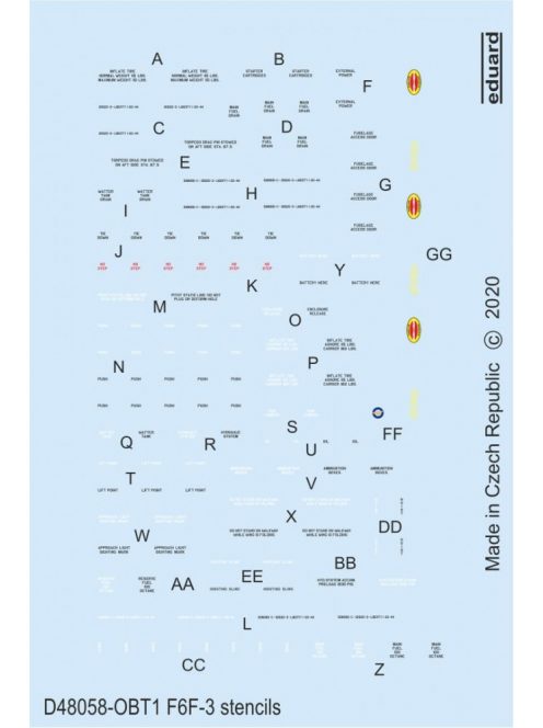 Eduard - F6F-3 stencils for Eduard
