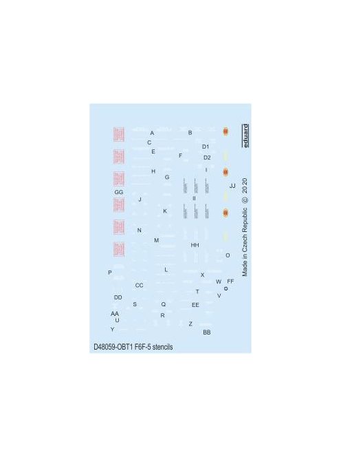 Eduard - F6F-5 stencils for Eduard