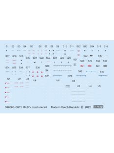 Eduard - Mi-24V stencils Czech for Zvezda