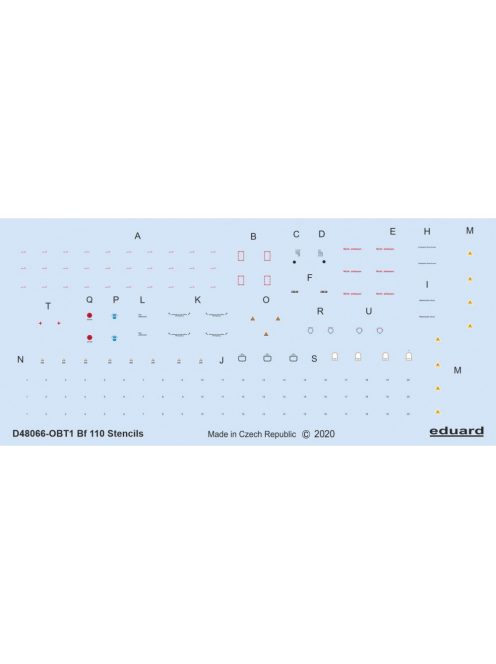 Eduard - Bf 110 stencils for Eduard