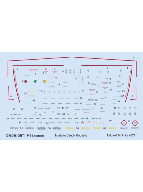 Eduard - P-39 stencils for Eduard