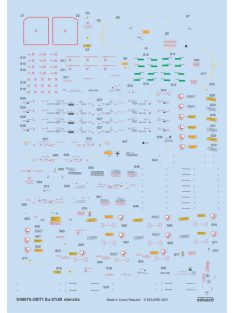 Eduard - Su-27UB stencils 1/48 for ACADEMY/KITTY HAWK/GWH