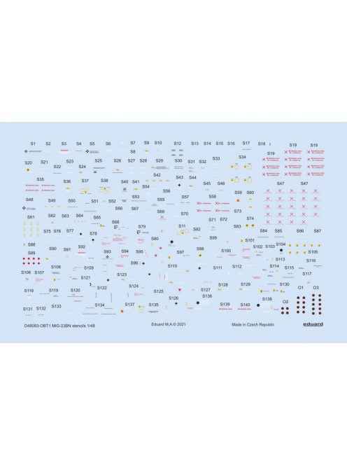 Eduard - MiG-23BN stencils for TRUMPETER