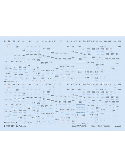 Eduard - Su-7 stencils for OEZ/SMR