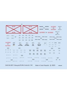 Eduard - Mosquito FB Mk.II stencils 1/48 for TAMIYA