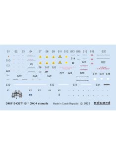 Eduard - Bf 109K-4 stencils 1/48