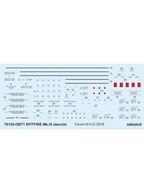 Eduard - Spitfire Mk.IX stencils for Eduard 